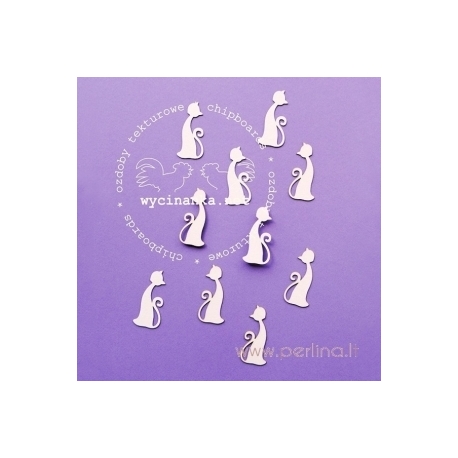 Chipboard "Cats", 10 pcs