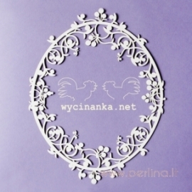 Chipboard "BLUEBERRY SWIRLS - big frame", 1 pc