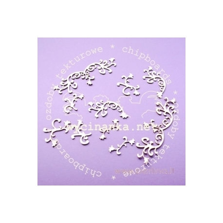 Chipboard "Floral Ornaments - 3", 10 pcs