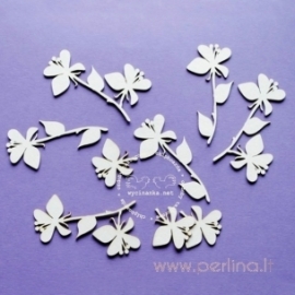 Chipboard "Garden - Apple blossom", 8 pcs