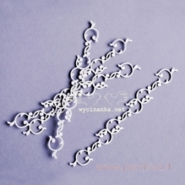 Chipboard "Wild Rose - borders", 4 pcs