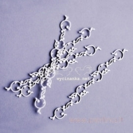 Chipboard "Wild Rose - borders", 4 pcs