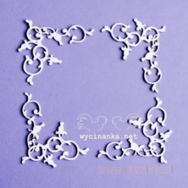 Chipboard "Wild Rose - corner ornaments", 4 pcs
