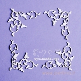 Chipboard "Wild Rose - corner ornaments", 4 pcs