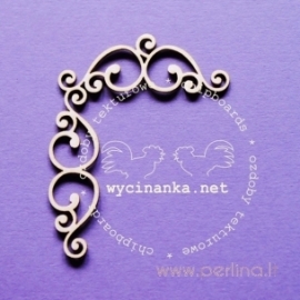 Chipboard "Romance - ornaments-2", 4 pcs