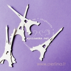 Chipboard "Eiffel Tower", 5 pcs