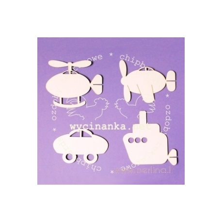 Chipboard "Vehicles", 4 pcs