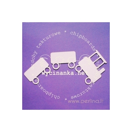 Chipboard "Train", 3 pcs