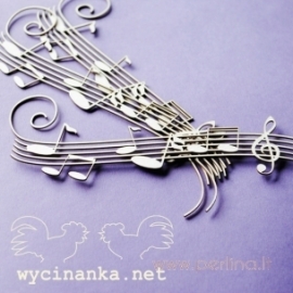 Chipboard "Music", 3 pcs