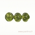 Glass bead, olivine, 10 mm