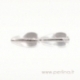 Glass bead, drop, crystal, 15x8 mm