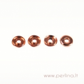 Glass bead, o-ring, apollo (gold), 1x3,8 mm, 10 pcs