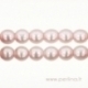 Stiklinis perlas, šv. rožinės sp., 3 mm, 10 vnt.