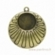 Antique bronze pendant - frame, 3,2x2,8 cm