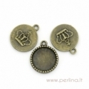 Antikinės bronzos sp. pakabukas - rėmelis, 26x22 mm