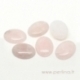 Cabochon, rose quartz, 4x3 cm