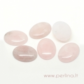 Cabochon, rose quartz, 4x3 cm