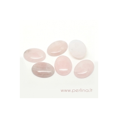 Cabochon, rose quartz, 4x3 cm