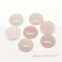 Cabochon, rose quartz, 20 mm