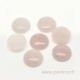 Cabochon, rose quartz, 20 mm