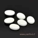 Cabochon, white porcelain, 25x18 mm
