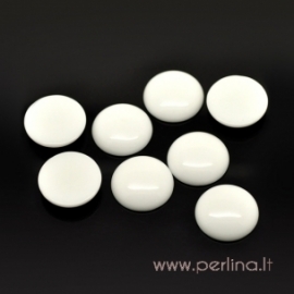 Cabochon, white porcelain, 25 mm