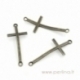 Connector finding "Cross", antique bronze, 51x21 mm