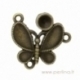 Antikinės bronzos sp. sujungimas - paskirstytojas "Drugelis", 23x22 mm