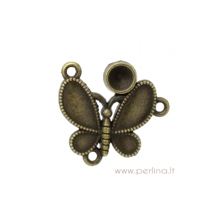 Antikinės bronzos sp. sujungimas - paskirstytojas "Drugelis", 23x22 mm