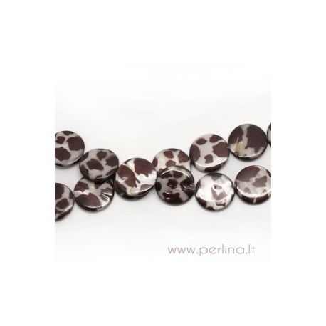Colored shell bead, 20 mm