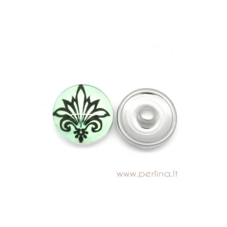 NOOSA spaudė "Fleur-De-Lis gėlė", 18 mm