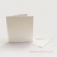 Atvirutė ir vokas "Scalloped", baltos sp., 7,6x7,6 cm
