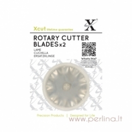 Sukamojo peiliuko rankdarbiams ašmenys "Rotary Cutter Replacement Blades", 2 vnt., 45 mm