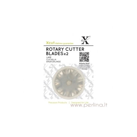 Sukamojo peiliuko rankdarbiams ašmenys "Rotary Cutter Replacement Blades", 2 vnt., 45 mm