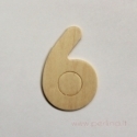 Medinis skaičius, šeši, 6,8x4,5 cm