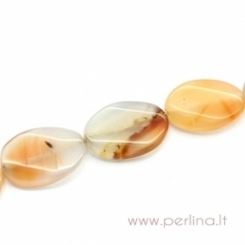 Agate gemstone bead, 31x22 mm-28x20 mm