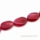 Agate gemstone bead, dark pink, 31x22 mm-29x20 mm