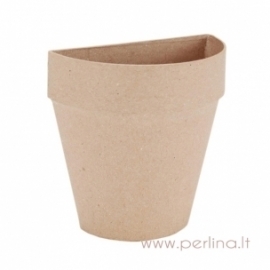 Paper-Mache Half Flower Pot, 10x10,5 cm