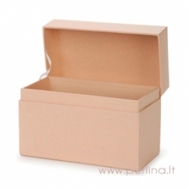 Paper-Mache Recipe Box, 17,1x9,5x11,4 cm