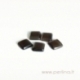 Synthetic Cat's Eye glass cabochon, dark brown, 8x8 mm