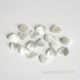 Synthetic Cat's Eye glass cabochon, white, 8x8 mm