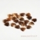 Synthetic Cat's Eye glass cabochon, brown, 8x8 mm