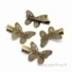 Prong hair clips "Butterfly", antique bronze, 40x27 mm