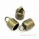Necklace Cord End Tip, Antique Bronze, 14x8 mm