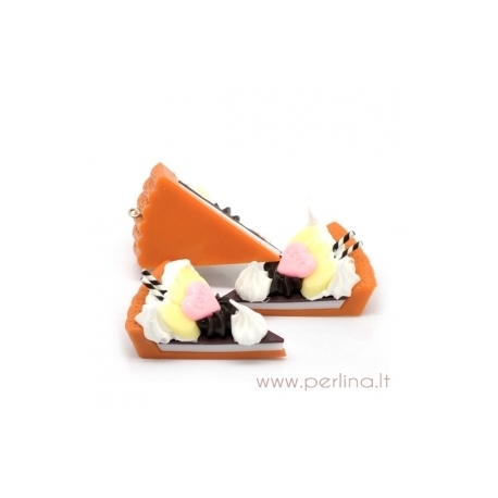 PVC pendant "Piece of cake", 57x35 mm