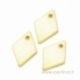 Shell pendant "Diamond", yellow, 13x9 mm