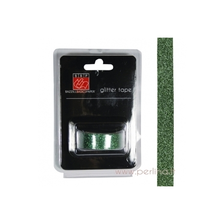 Glitter Tape Green, 2,7 m