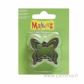 Butterfly Clay Cutters, 3 pcs