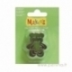 Teddy Bear Clay Cutters, 3 pcs