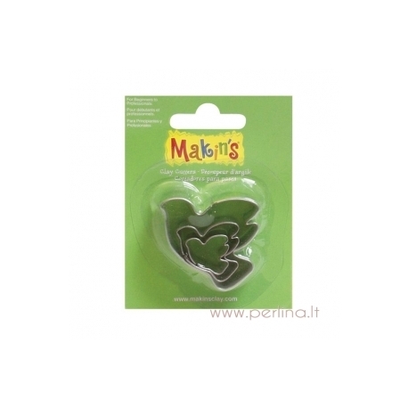 Dove Clay Cutters, 3 pcs